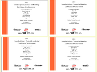 永利官网学生在2018年美国大学生数学建模竞赛中取得佳绩