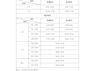 ​永利集团3044官网欢迎您作息时间表(冬季)